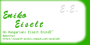 eniko eiselt business card